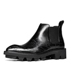 thick sole boots chelsea mens fashion dress bootsyes
