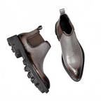 thick sole boots chelsea mens fashion dress bootsyes