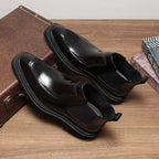 thick sole chelsea style boots mens fashion dress bootsyes
