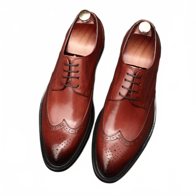 Trending Men's Brogue Derby Shoes: Luxury Formal Business Dressyes