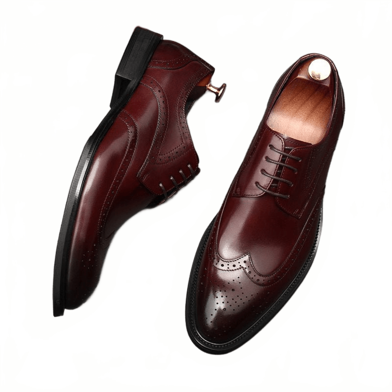 Trending Men's Brogue Derby Shoes: Luxury Formal Business Dressyes