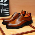 Trending Men's Platform Derby: Fashion Glossy Wedding Dress