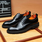 Trending Men's Platform Derby: Fashion Glossy Wedding Dress