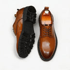 Trending Men's Platform Derby: Fashion Glossy Wedding Dress