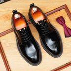Trending Men's Platform Derby: Fashion Glossy Wedding Dress