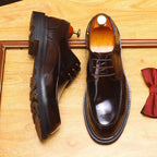 Trending Men's Platform Derby: Fashion Moc Toe Business Dress