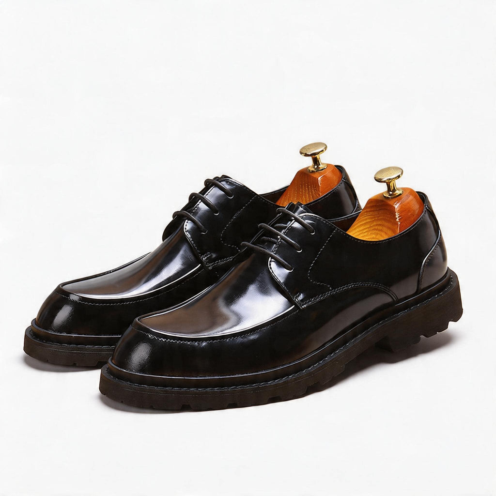 Trending Men's Platform Derby: Fashion Moc Toe Business Dress