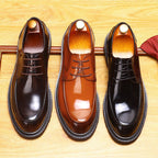 Trending Men's Platform Derby: Fashion Moc Toe Business Dress
