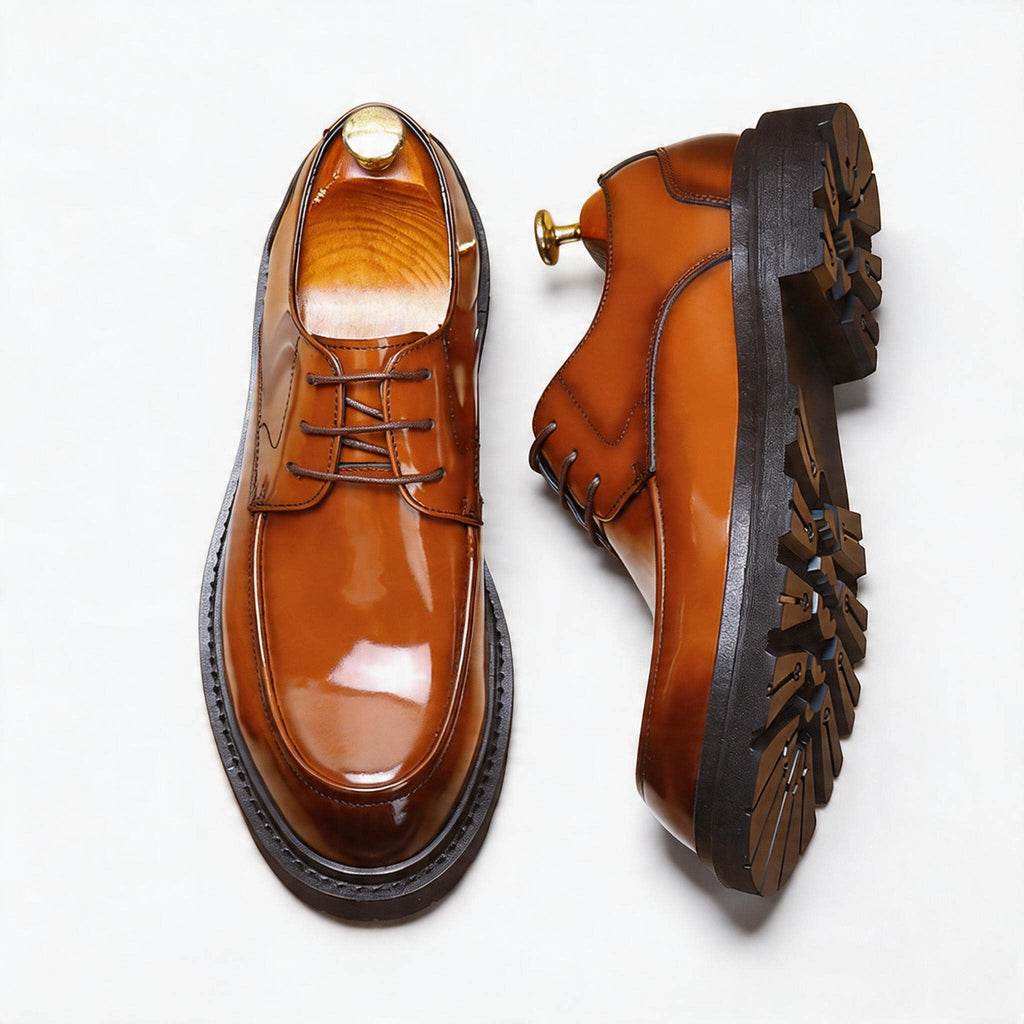 Trending Men's Platform Derby: Fashion Moc Toe Business Dress