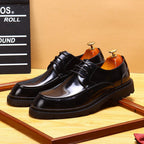 Trending Men's Platform Derby: Fashion Moc Toe Business Dress