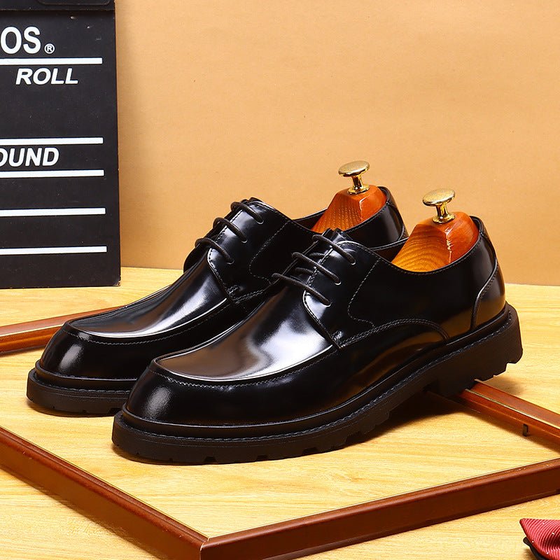 Trending Men's Platform Derby: Fashion Moc Toe Business Dress