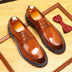 Trending Men's Platform Derby: Fashion Moc Toe Business Dress