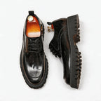 Trending Men's Platform Derby: Fashion Patent Leather Dress