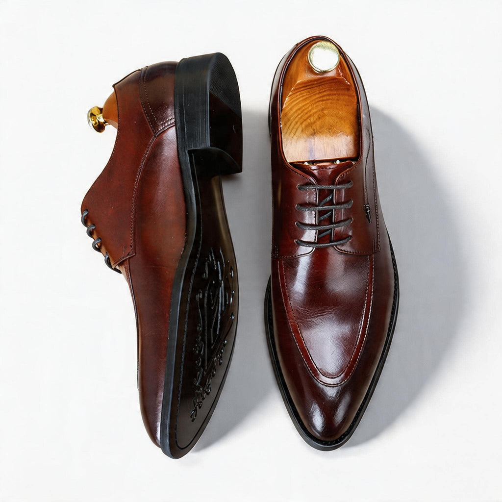 Trending Men's Printed Sole Derby: Fashion Moc Toe Business Dress