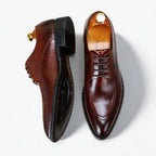 Trending Men's Printed Sole Derby: Fashion Moc Toe Business Dress