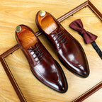 Trending Men's Printed Sole Derby: Fashion Moc Toe Business Dress