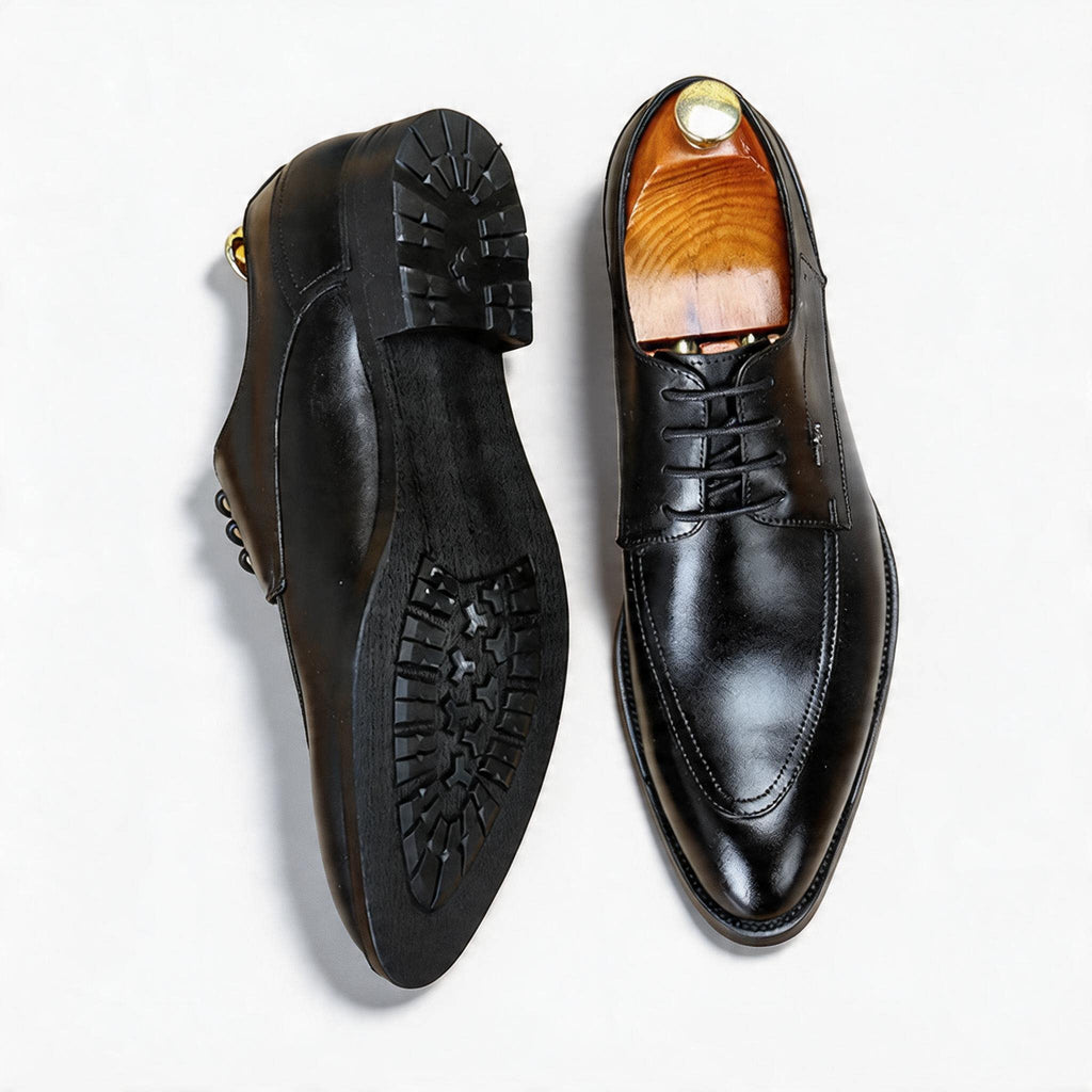 Trending Men's Printed Sole Derby: Fashion Moc Toe Business Dress
