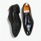 Trending Men's Printed Sole Derby: Fashion Moc Toe Business Dress