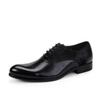 Two - Tone Mixed Media Oxford Shoes Elegant Wedding Dress Shoes Menyes