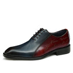 Two - Tone Script Oxford Shoes Elegant Gala Party Dress Shoes Menyes