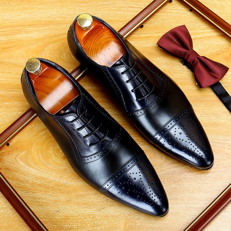 Two - Tone Wingtip Oxford Shoes Gatsby Party Dress Shoes Menyes