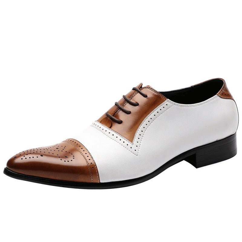 Two - Tone Wingtip Oxford Shoes Gatsby Party Dress Shoes Menyes