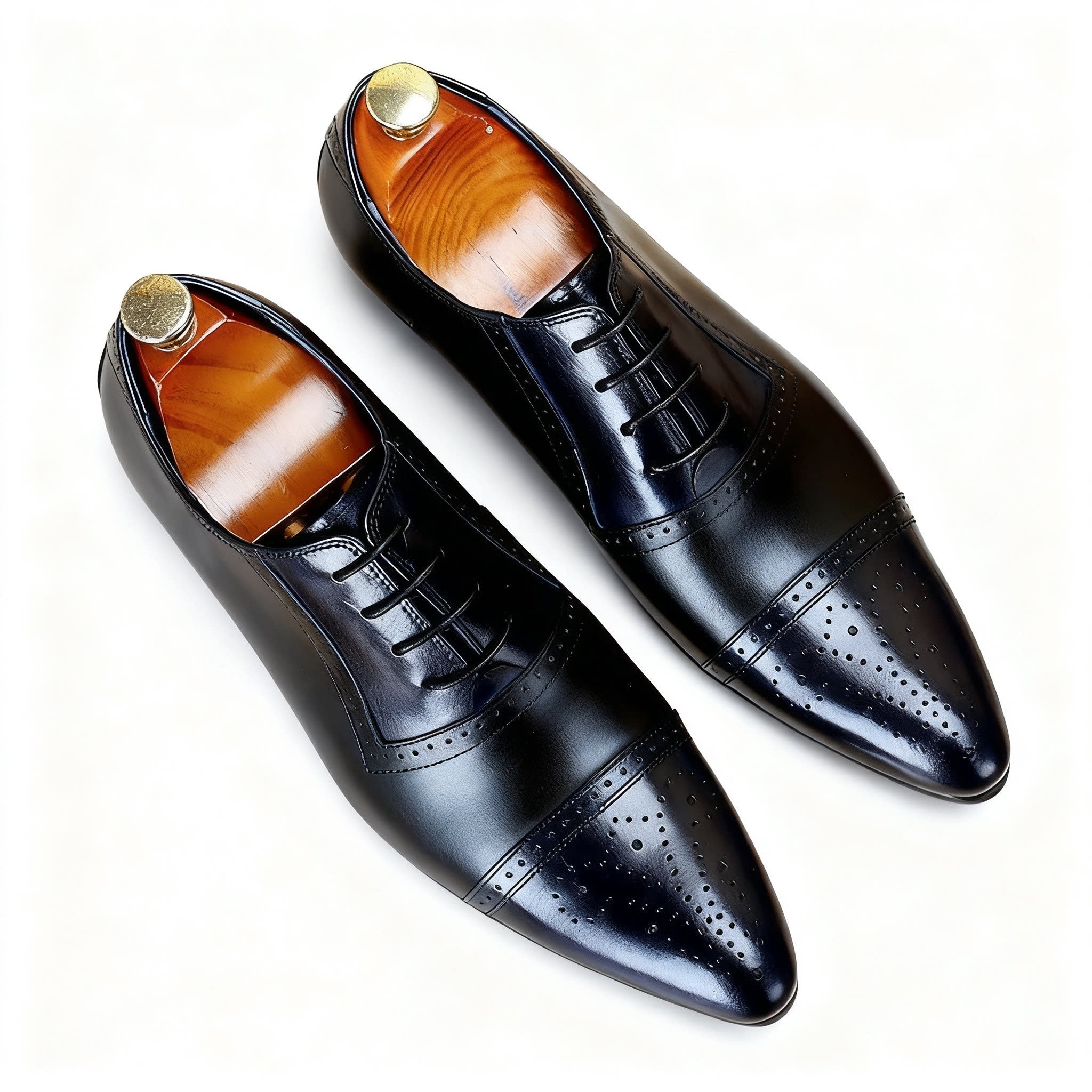 Two - Tone Wingtip Oxford Shoes Gatsby Party Dress Shoes Menyes