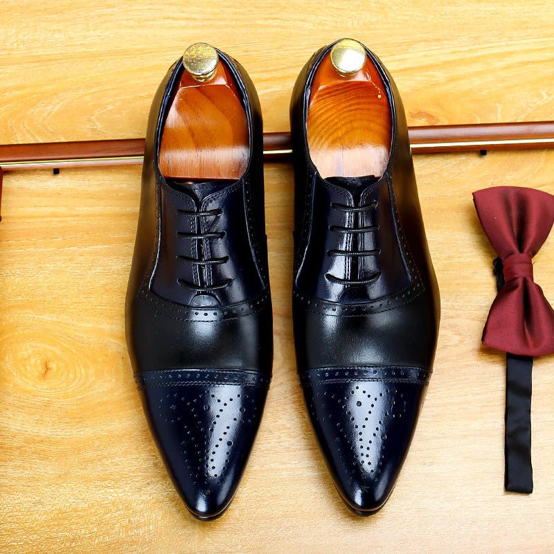 Two - Tone Wingtip Oxford Shoes Gatsby Party Dress Shoes Menyes