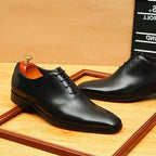 Wholecut Oxford Shoes Elegant Groom Wedding Dress Shoes Menyes