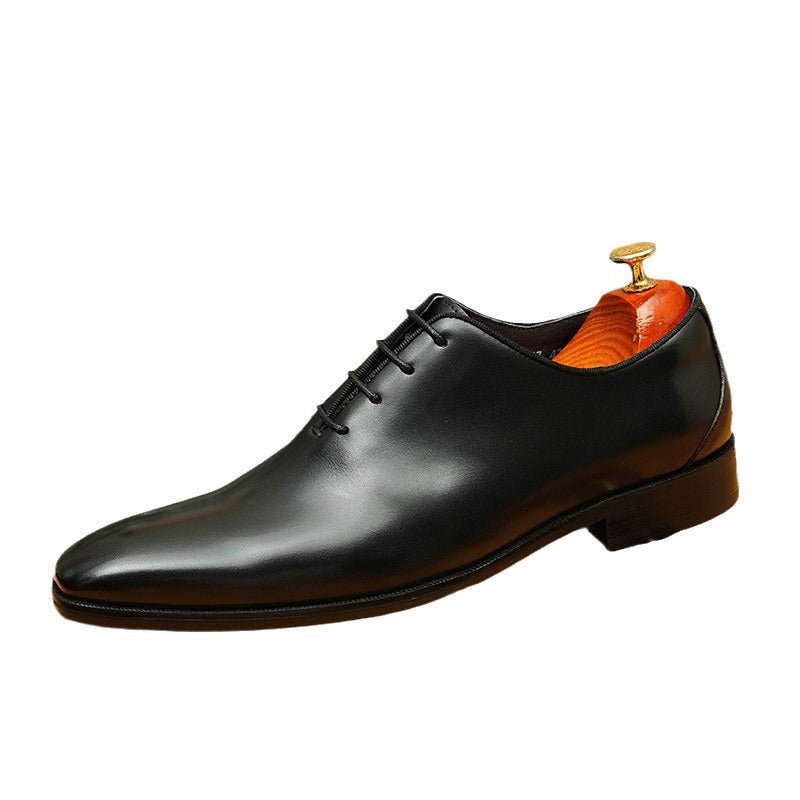 Wholecut Oxford Shoes Elegant Groom Wedding Dress Shoes Menyes