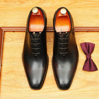 Wholecut Oxford Shoes Elegant Groom Wedding Dress Shoes Menyes