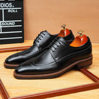 Wingtip Brogue Oxford Shoes Groomsmen Wedding Dress Shoes Menyes