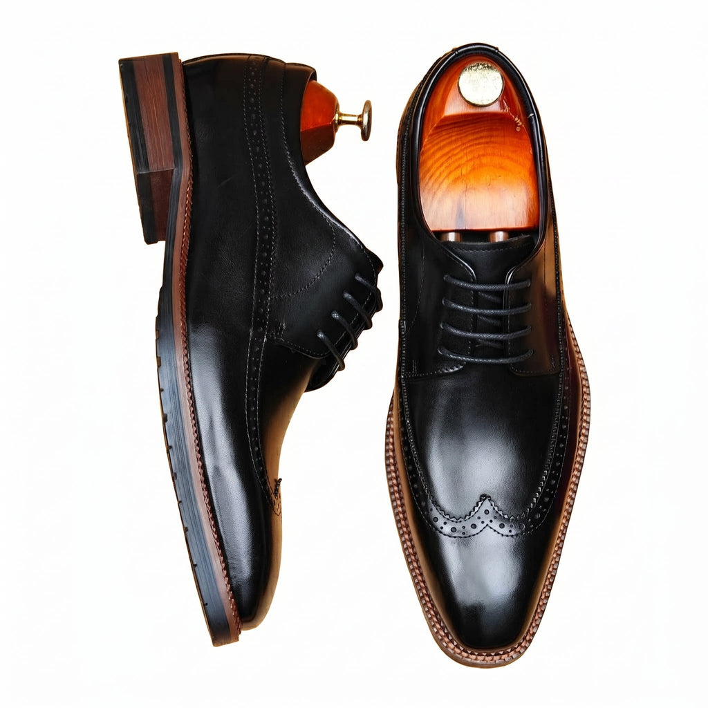 Wingtip Brogue Oxford Shoes Groomsmen Wedding Dress Shoes Menyes