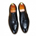Wingtip Brogue Oxford Shoes Modern Groom Wedding Dress Shoes Menyes