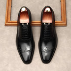 Wingtip Brogue Oxfords: Modern Fashion Wedding Men's Dress Shoesyes