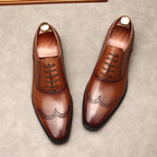 Wingtip Brogue Oxfords: Modern Fashion Wedding Men's Dress Shoesyes