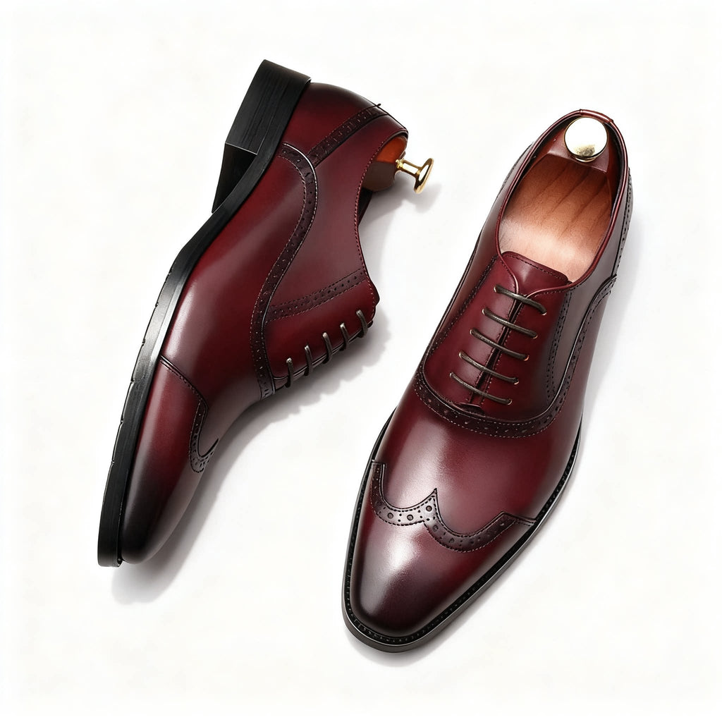 Wingtip Brogue Oxfords: Modern Fashion Wedding Men's Dress Shoesyes