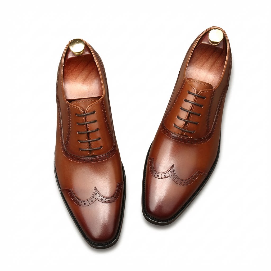 Wingtip Brogue Oxfords: Modern Fashion Wedding Men's Dress Shoesyes