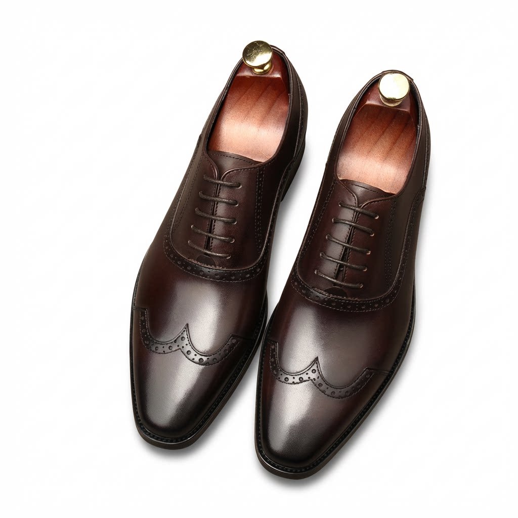Wingtip Brogue Oxfords: Modern Fashion Wedding Men's Dress Shoesyes