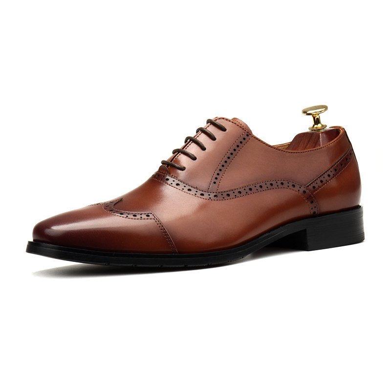 Wingtip Brogue Oxfords: Modern Fashion Wedding Men's Dress Shoesyes