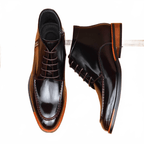 zipper dress boots men's fashion lace up Ankle bootsyes