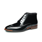 zipper dress boots men's fashion lace up Ankle bootsyes