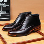 zipper dress boots men's fashion lace up Ankle bootsyes